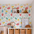Flower Power Nursery Wallpaper - White